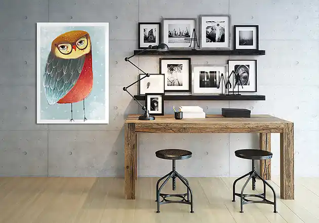 Promocja Obraz na płótnie Sowa w Okularach 70x100cm
