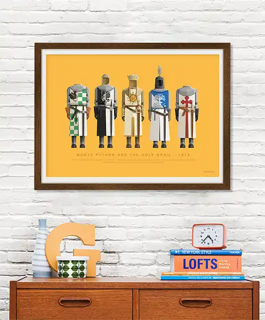 Oferta czasowa Monty Python i Święty Graal - plakat fine art