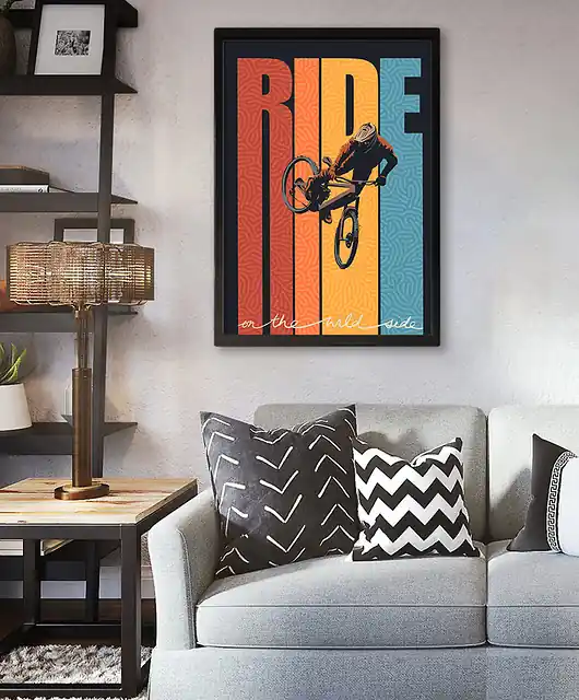 Ride on the wild side - plakat MTB Tani