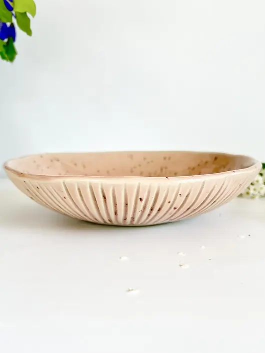 Wyprzedaż Ceramiczna miska M - piaskowy róż