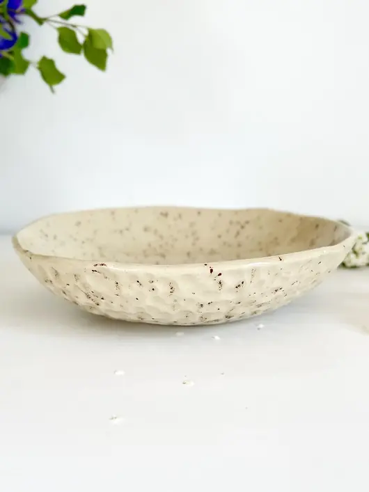 Okazja Ceramiczna miska M - piaskowy beż