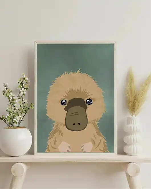 Nowy Plakat z uroczym dziobakiem