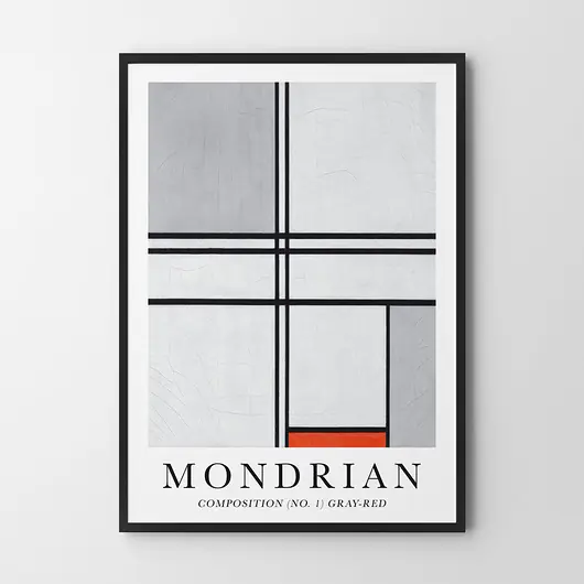 Wyprzedaż Plakat Mondrian gray