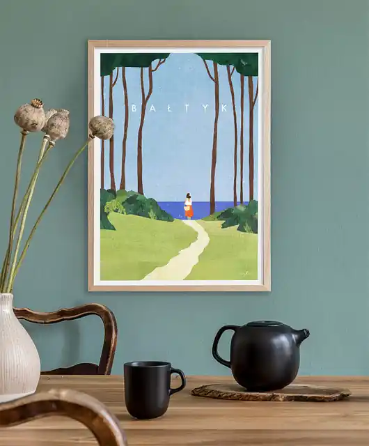 Morze Bałtyckie - na plażę - plakat fine art Oferta