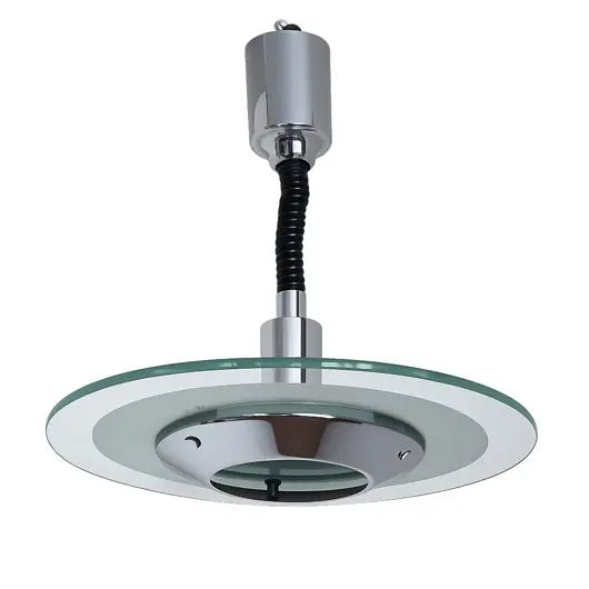 Lampa wisząca Helestra Niemcy lata 70. Chrom i szkło Vintage design Tylko dziś