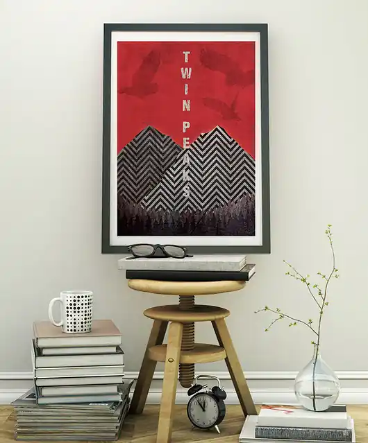 Twin Peaks - plakat 50x70 cm fine art Obniżka ceny