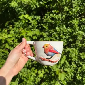 Kubek ceramiczny ptaszek - morski Wybór klientów