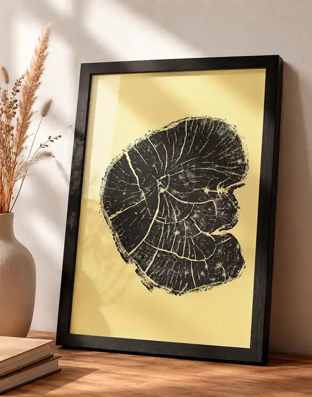 Popularny Obraz Plaster Drewna w Ramie. Nowoczesna Grafika do Salonu 20x30cm