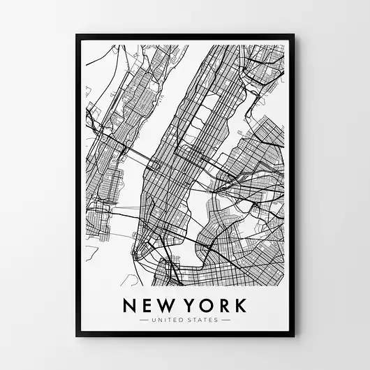 Super okazja Nowy Jork New York Plakat Mapa
