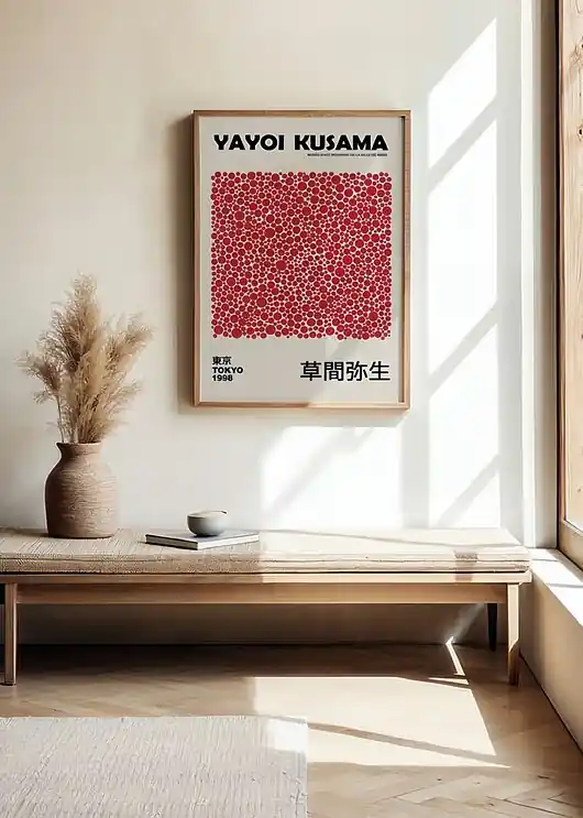 Plakat Czerwone kropki Kusama Tylko dziś