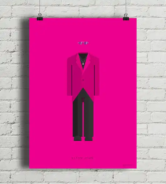 Plakat Elton John Rabat