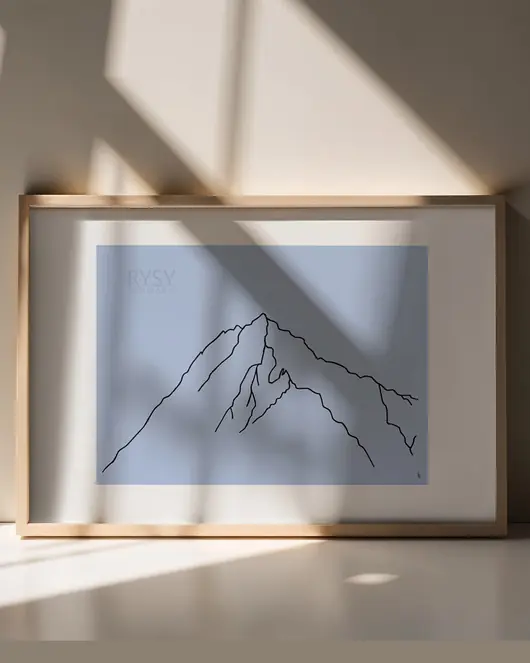 Łatwy zwrot Plakat minimalistyczny Rysy, A3, decotyw