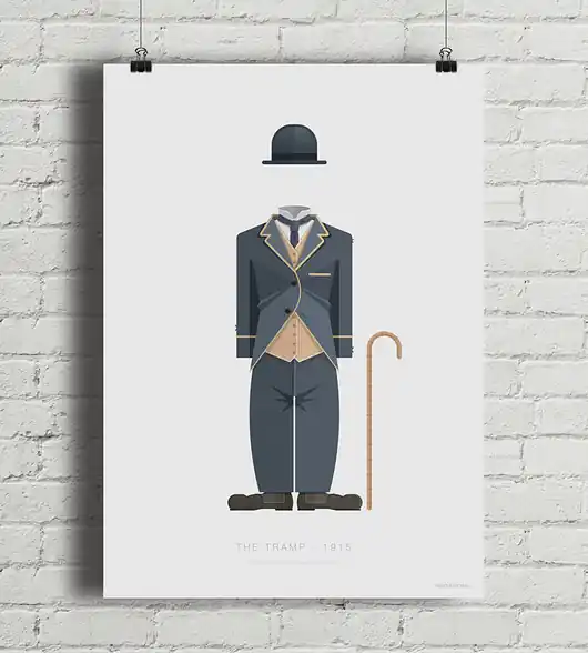 Premium Plakat Charlie Chaplin - Tramp