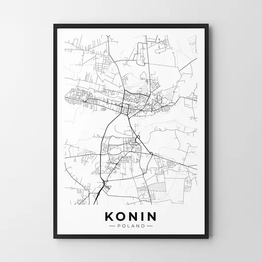 Bestseller Plakat Mapa Konin