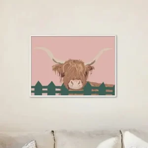 Krowa szkocka Wall Art Nowość