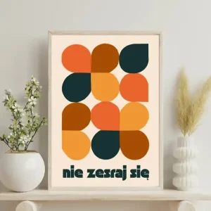 Tani Plakat z przekleństwem "Nie zesraj się"