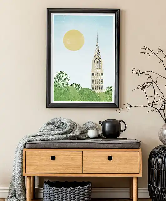 Plakat Nowy Jork - Chrysler Building - plakat fine art Cena promocyjna