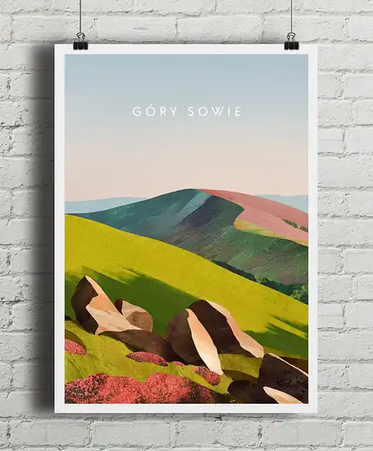 Szybka dostawa Plakat Malownicze Góry Sowie