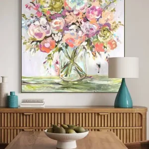 Obraz abstrakcyjny 100x100 cm Bezpieczne zakupy