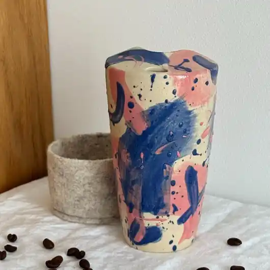 Szybka dostawa Ceramiczny kubek podróżny 400ml