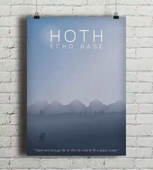 Plakat Star Wars - Hoth - Gwiezdne Wojny Wyjątkowa oferta