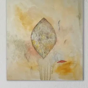 "The seed" 70x80 cm, obraz na płótnie, pigmenty ziemne, akryl Szybka dostawa
