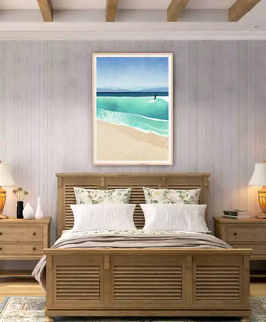 Plakat Surferka na falach Kup online