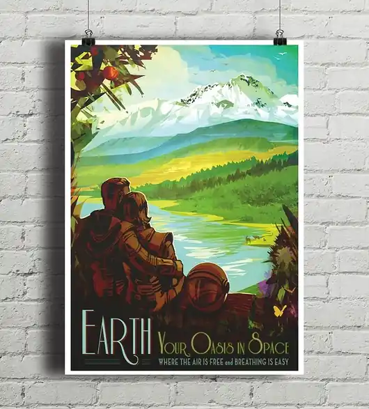Do wyczerpania zapasów Ziemia - Earth - plakat NASA