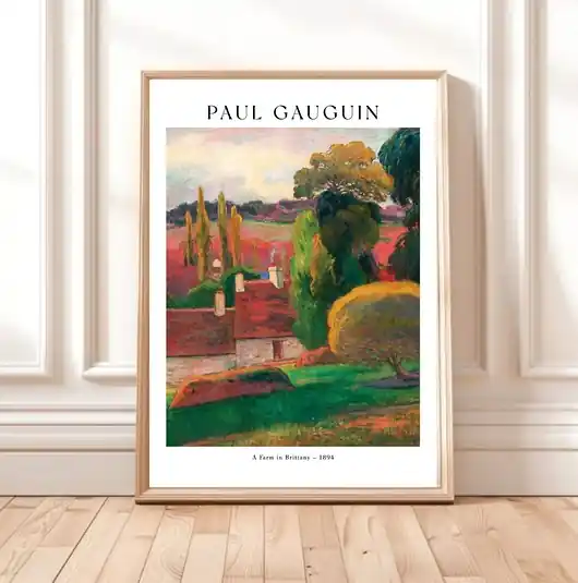 PLAKAT wystawowy, Paul Gauguin, kolorowy obraz Wybór klientów