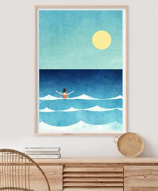 Zniżka Wakacje nad morzem - plakat fine art
