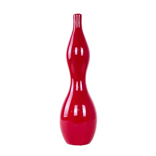 Wazon ceramiczny czerwony, duński design, lata 70, produkcja Dania Łatwy zwrot