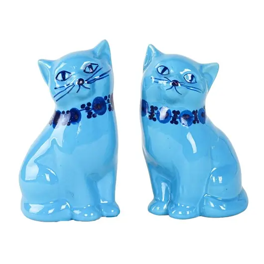 Nowość Ceramiczne figurki koty, szwedzki design, lata 70, produkcja Guldkroken