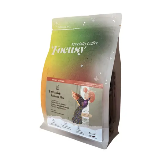 Wysoka jakość Kawa ziarnista UGANDA Robusta Fine mocny przelew 250 g