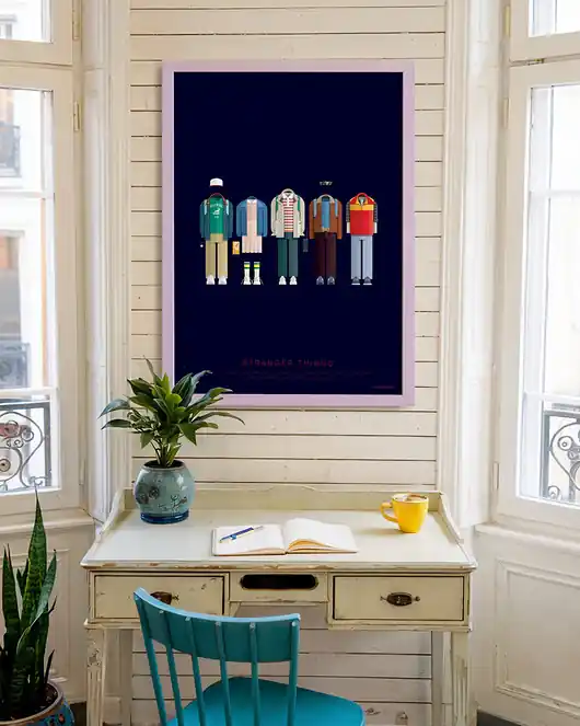 Bezpieczna płatność Stranger Things - plakat giclee art
