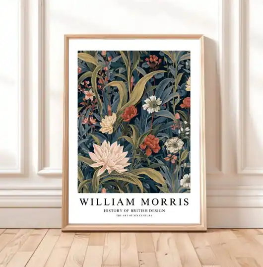 PLAKAT dekoracyjny William Morris kwiaty Kup online