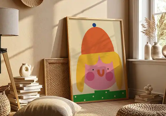 Plakat Dziewczynka w czapce Kup online