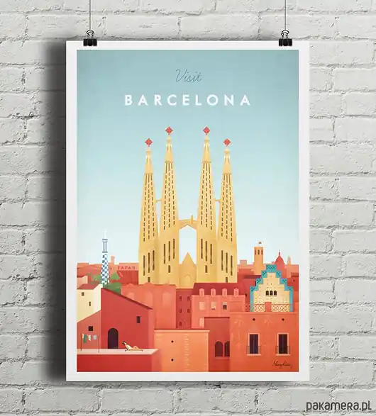 Barcelona - vintage plakat Okazja