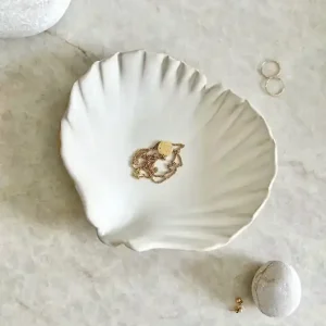 Ceramiczna muszla L - talerzyk na biżuterię Oferta