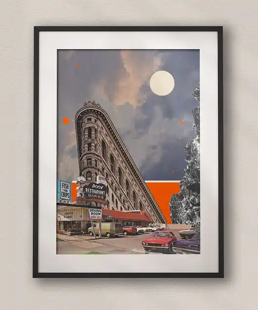 Bezpieczne zakupy Plakat Miasto Jest Nasze - Kolaż Fine Art