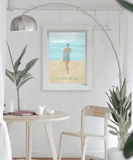 Polskie morze Bałtyk - plakat fine art, giclee Ostatnie sztuki