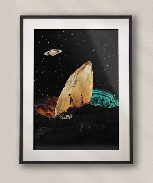 Plakat Gdzie Ja jestem? - Kolaż Fine Art Hit cenowy