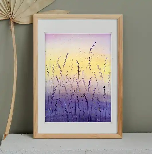 Wysoka jakość Oryginalna akwarela. Kwiaty 23x31cm