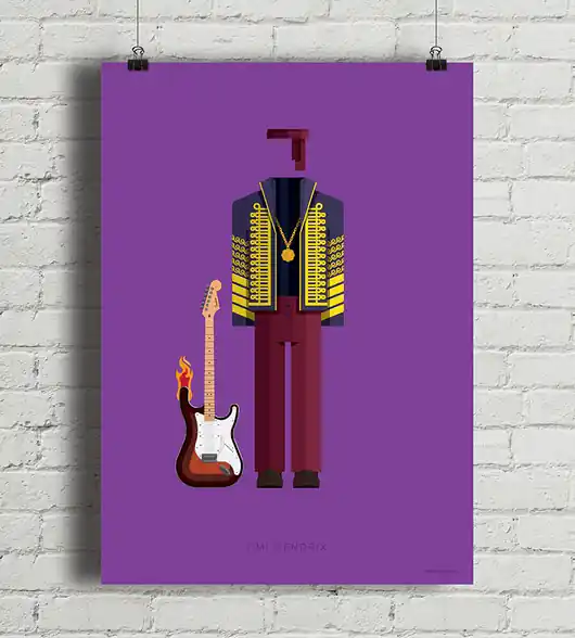 Ekspresowa dostawa Plakat Jimi Hendrix
