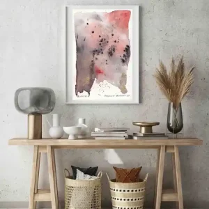 Nie przegap Plakat Blush No.11 Abstrakcja w pudrowym rózu