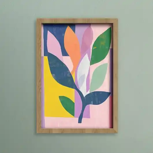 Bezpieczna płatność Plakat - Abstract leaves 1