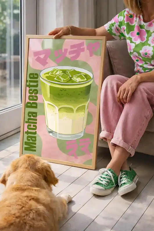 Wysoka jakość Plakat Matcha Bestie