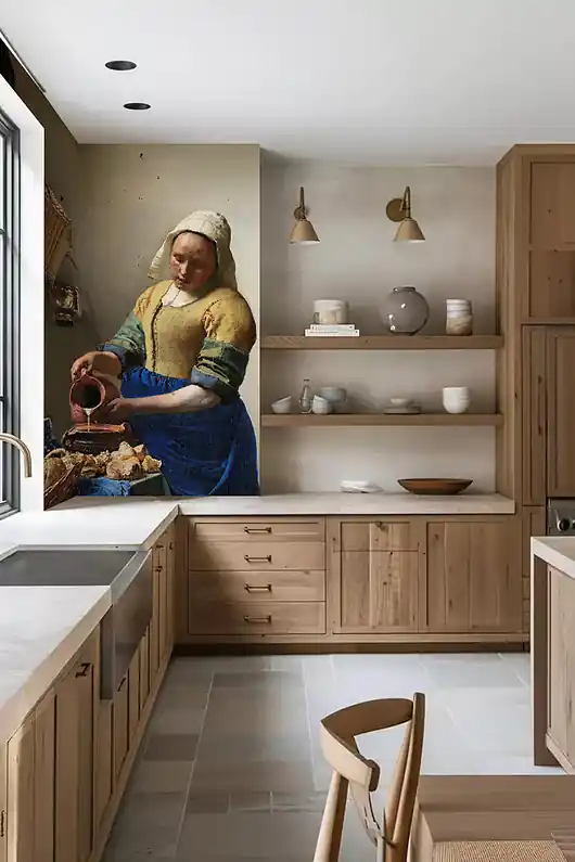 Mleczarka - JOHANNES VERMEER - Tapeta Sprawdź teraz