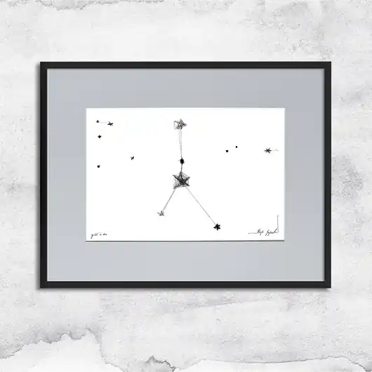 Oprawiona grafika zodiak Rak Promocja