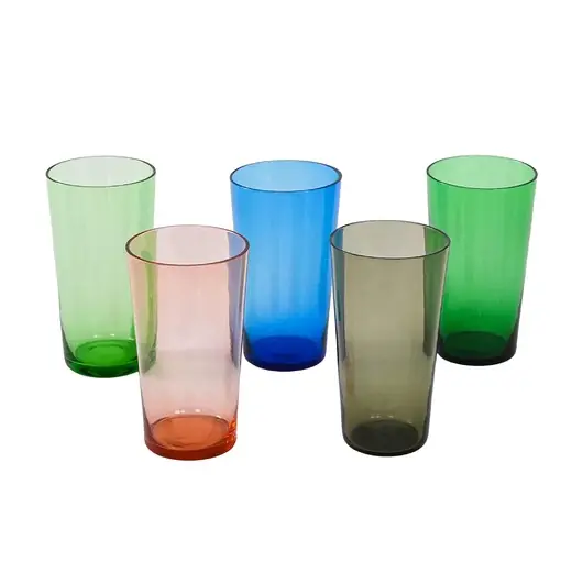 Hit sprzedaży Komplet kolorowych szklanek, fiński design, lata 50, Tapio Wirkkala, Iittala