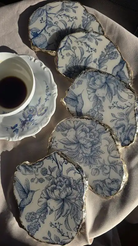 Super okazja Podkładka Royal Blue Flowers